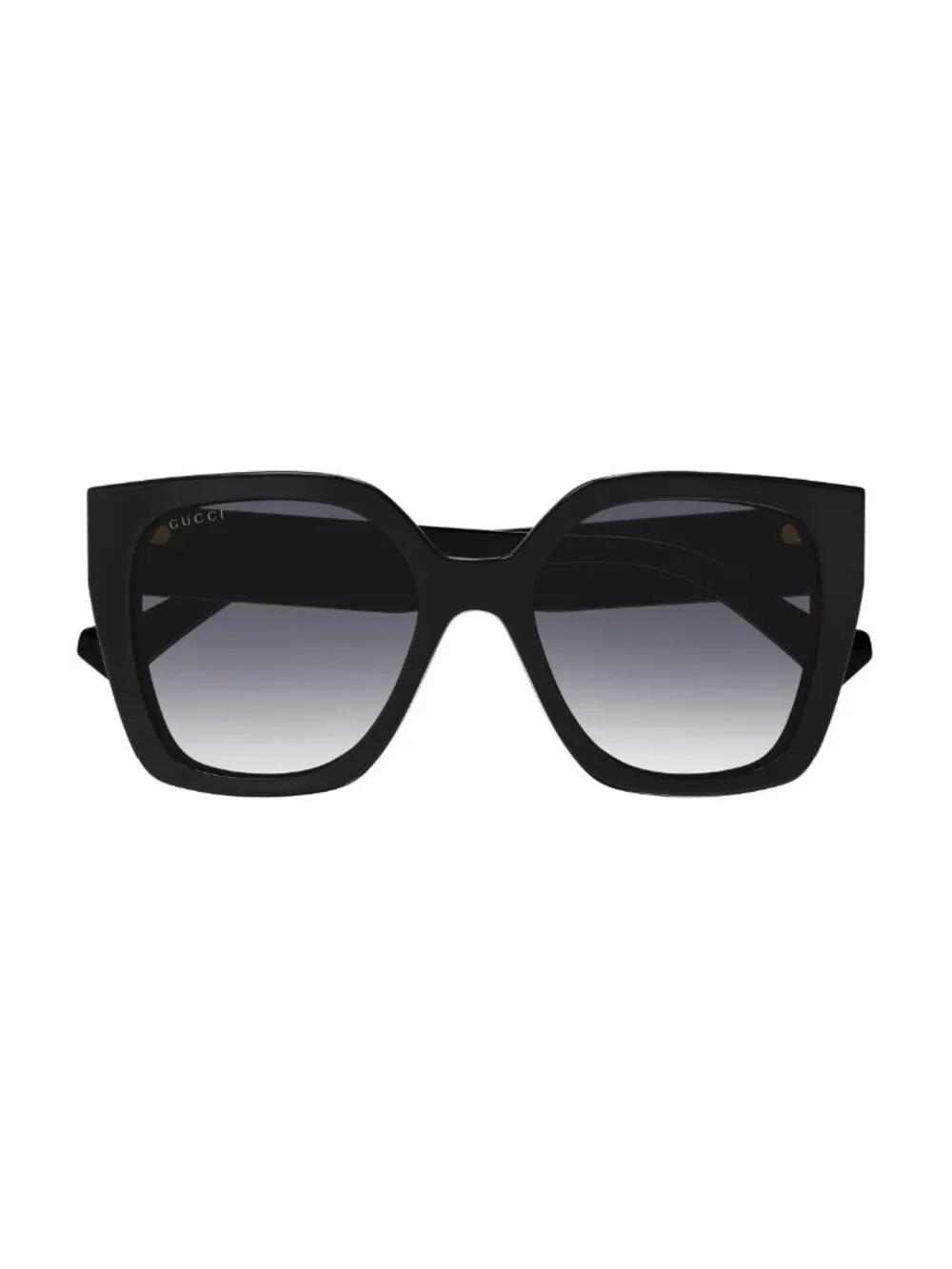 New Gucci Women's Sunglasses Black Square Grey Lens Acetate Frame GG1300S 004 55